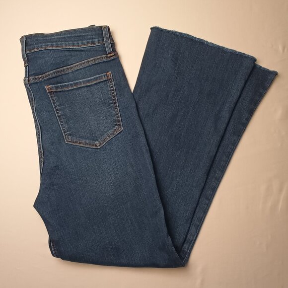 Harper Heritage Jeans Size 28/6 High Rise Kick Crop Medium Dark Wash - Picture 1 of 10